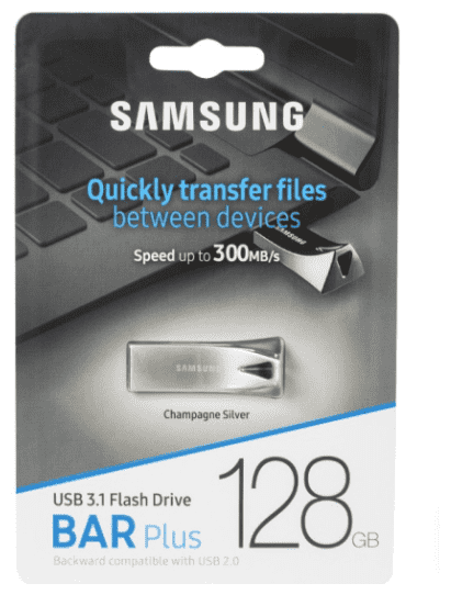 Накопитель USB 3.1 128GB Samsung Bar Plus серебро - фото №7
