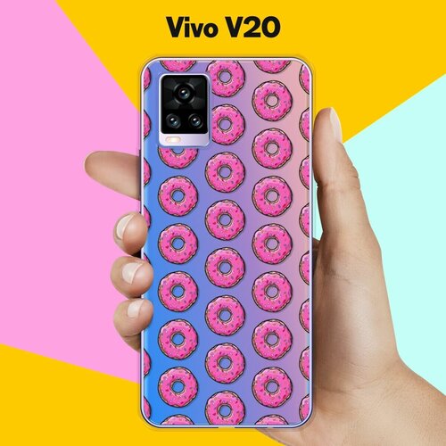 Силиконовый чехол на Vivo V20 Пончики / для Виво В20 силиконовый чехол на vivo v20 виво в20 с эффектом блеска пончики в сиреневой глазури