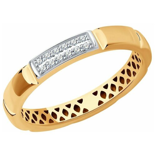 Кольцо SOKOLOV Diamonds из золота с бриллиантами 1012254, размер 16