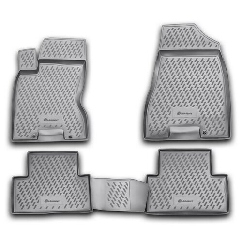 фото Коврики в салон element подходит для nissan x-trail t31 (ii, iip), 2007-2013, 4 шт. (серые), carnis00031g