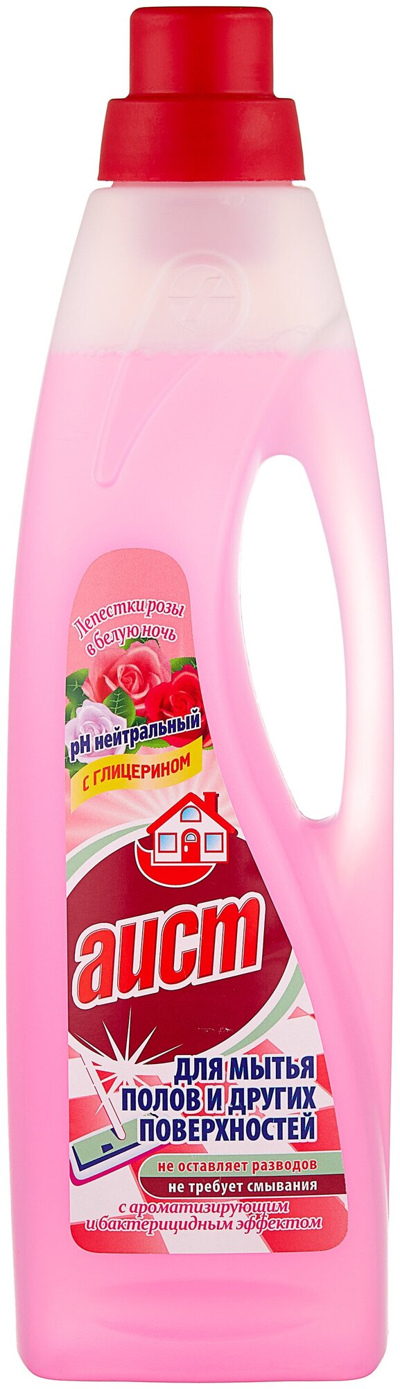 Аист средство для мытья полов и других поверхностей Лепестки розы в белую ночь