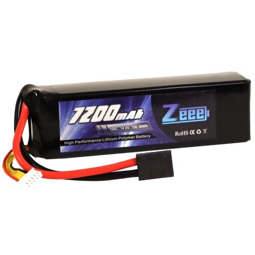 Аккумулятор для радиоуправляемых моделей Li-Po 14.8V 7200mAh 100C TRX