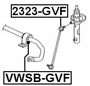 Тяга стабилизатора передняя Febest 2323-GVF