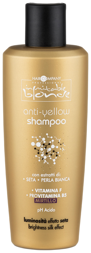 Hair Company шампунь Inimitable Blonde Anti-yellow для нейтрализации желтых оттенков, 250 мл