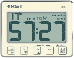 Цифровой таймер-секундомер с часами dt 201