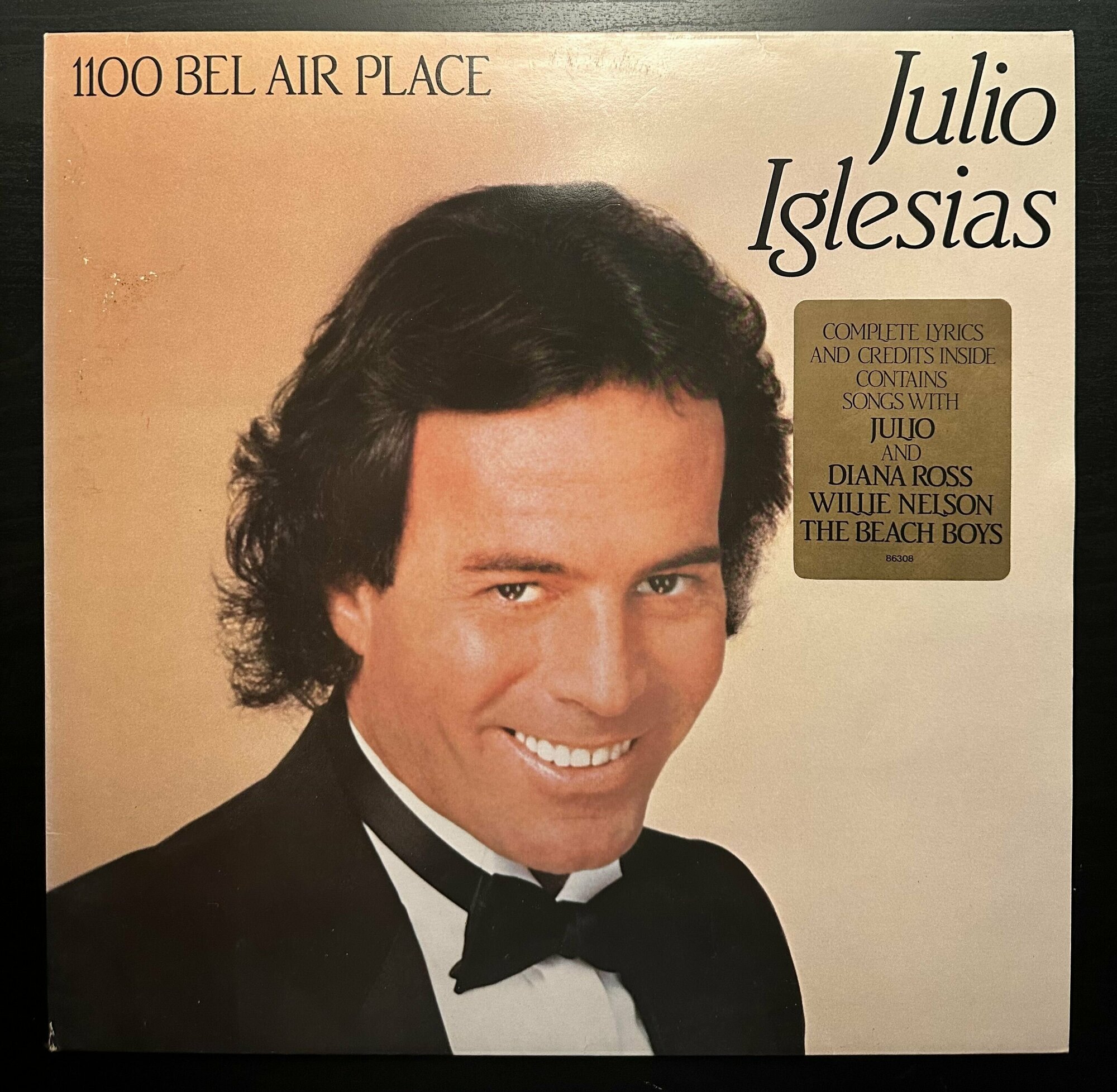 Виниловая пластинка Julio Iglesias 1100 Bel Air Place (Голландия 1984г.)