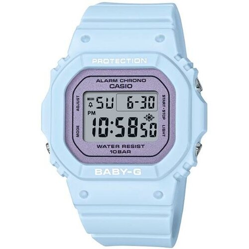 Наручные часы CASIO Baby-G, голубой наручные часы casio наручные часы casio bgd 565sc 4er розовый белый