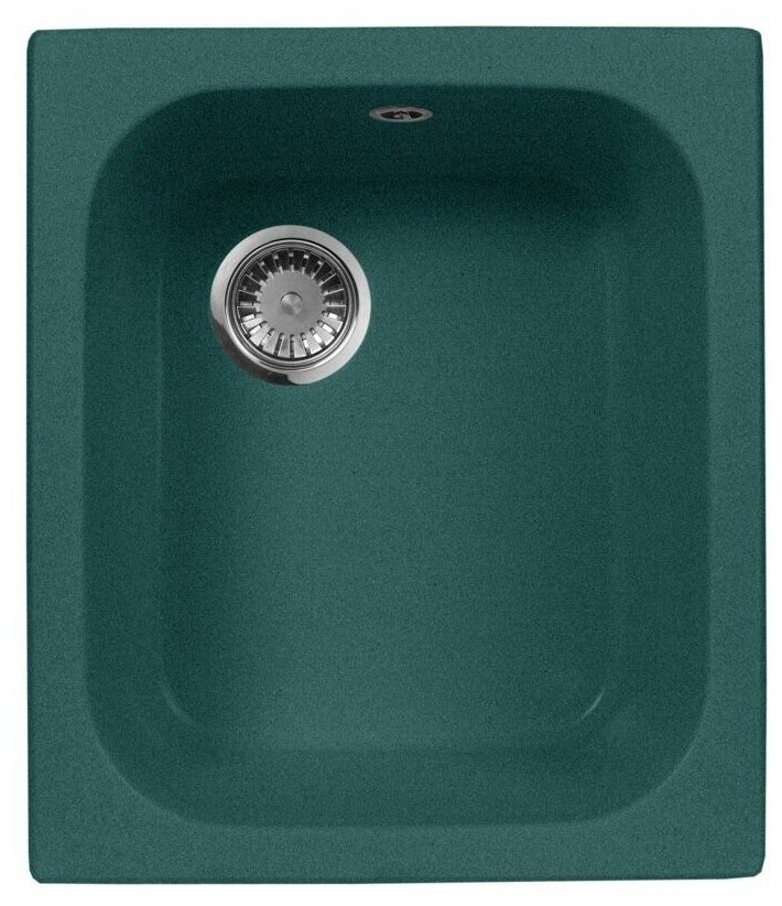Кухонная мойка AquaGranitEx зелёная M-17 прямоугольная/305