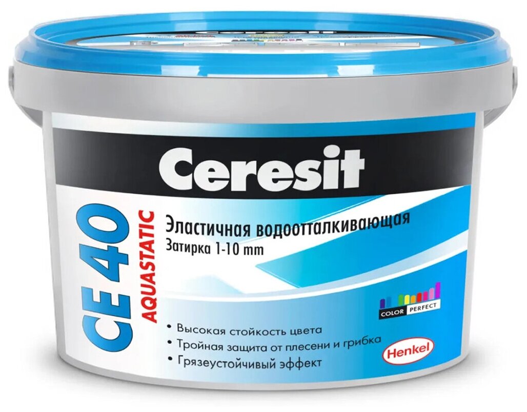 Затирка Ceresit CE 40 Aquastatic №01, белая, 1 кг - фотография № 1