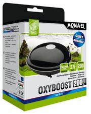 Компрессор для аквариумов 150 - 200 л Aquael OXYBOOST 200 plus (200 л/ч, 2.5 Вт, 2 канала, нерегулируемый)