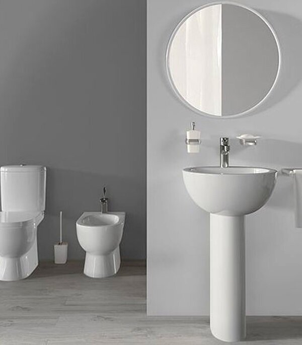 Пьедестал для раковины Sanita Luxe Art, напольный, 19х64.5 см, фарфор - фото №15