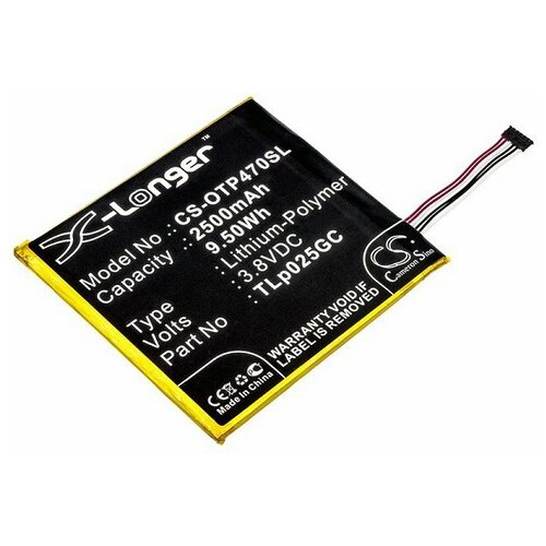 фото Аккумулятор для alcatel one touch 8063 pixi 4 (7") tlp025gc cameron sino