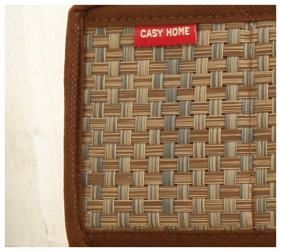Коробка для хранения Casy Home Ротанг с крышкой 23x17x10см - фото №4