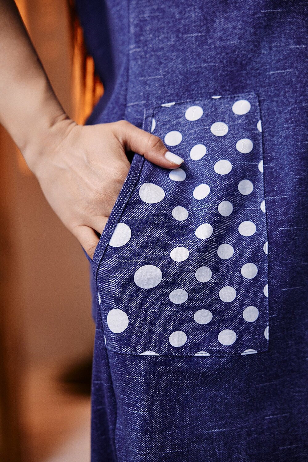 Туника Натали, короткий рукав, карманы, размер 58, синий - фотография № 9