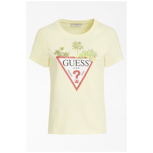 фото Футболка guess, размер 46/m, желтый