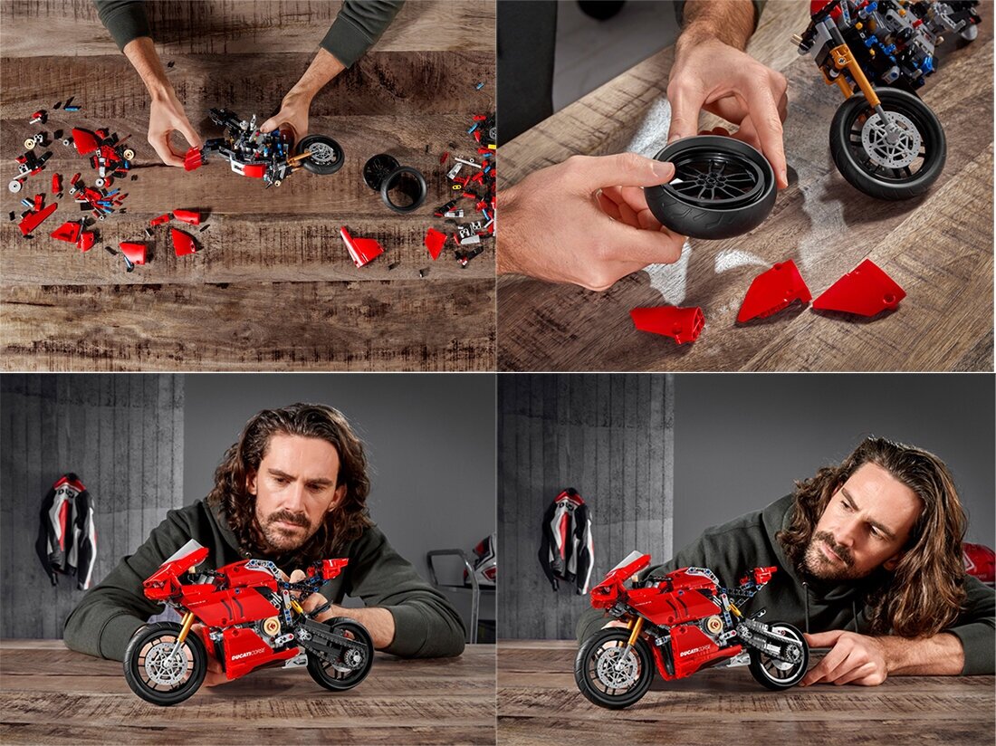 Конструктор LEGO Technic Ducati Panigale V4 R, 646 деталей (42107) - фото №8