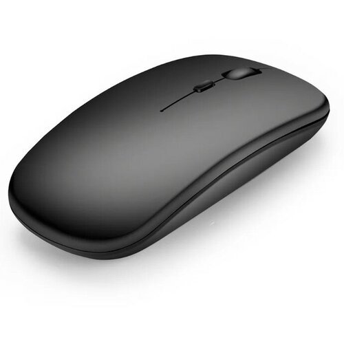 Мышь беспроводная компьютерная бесшумная матовая black 59000₽
