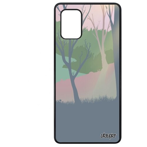 фото Чехол для мобильного galaxy a71, "лесные розы" озеро природа utaupia