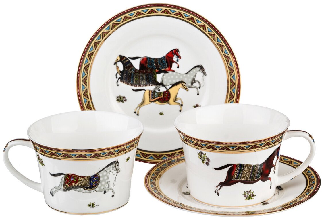 Чайный сервиз Lefard Лошадь 760-042, 2 персоны, 4 предм.