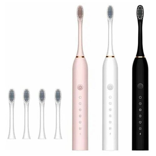 Электрическая зубная щетка Sonic Toothbrush X- 3 белый черный розовый 65000₽