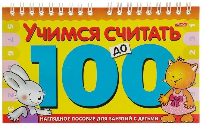 Hatber Игра обучающая А5 на гребне «Учимся считать до 100»