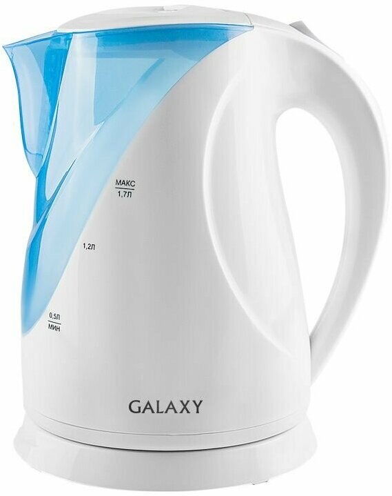 Чайник Galaxy GL 0202 (2200 Вт, объем 1,7л, белосиний пластик) - фотография № 19