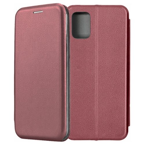 Чехол-книжка Fashion Case для Samsung Galaxy A71 A715 темно-красный fashion lichee pattern shock proof soft case for samsung galaxy a71 case for samsung galaxy a71 5g phone case cover