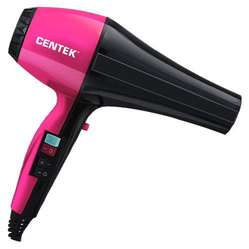 Фен CENTEK CT-2225, черный/розовый фен centek ct 2225 professional черный красный