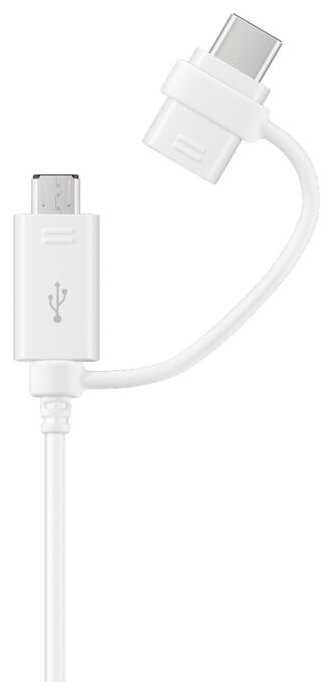 Кабель Samsung USB - microUSB / USB Type-C (EP-DG930DWEGRU), 1.5 м, белый