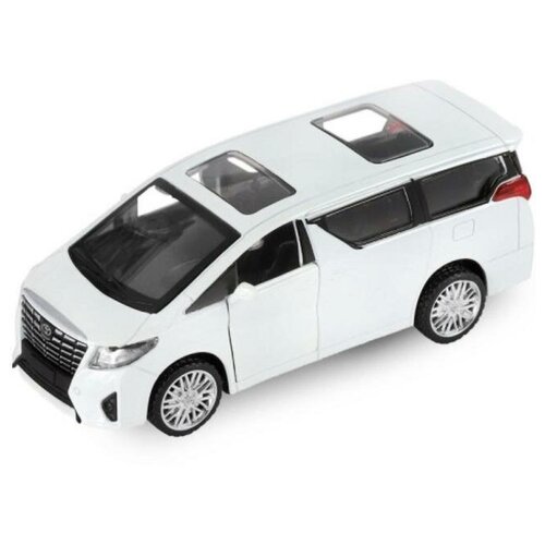 Машина металлическая Toyota Alphard 1:42, инерция, открываются двери, цвет белый автопанорама машина металлическая toyota alphard 1 42 инерция открываются двери цвет белый