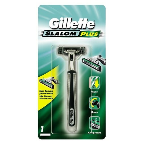 Многоразовый бритвенный станок Gillette Slalom Plus, 1 шт.