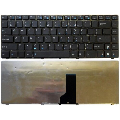 Клавиатура для ноутбука Asus UL30 K42 K43 черная с черной рамкой 619₽