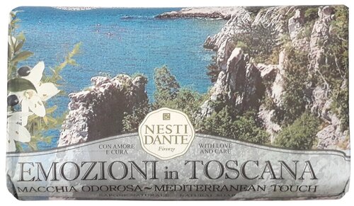 Nesti Dante Мыло кусковое Emozioni In Toscana Mediterannean Touch свежий, 250 г