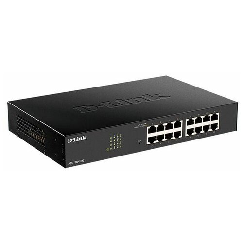 Коммутатор D-Link DGS-1100-16V2A2A Настраиваемый L2 c 16 портами 101001000Base-T 1071100₽
