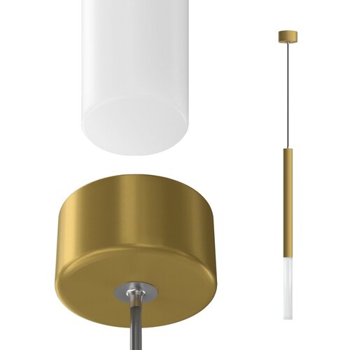 Подвесной потолочный светодиодный светильник, люстра Ledron MH-1001 Gold 3W