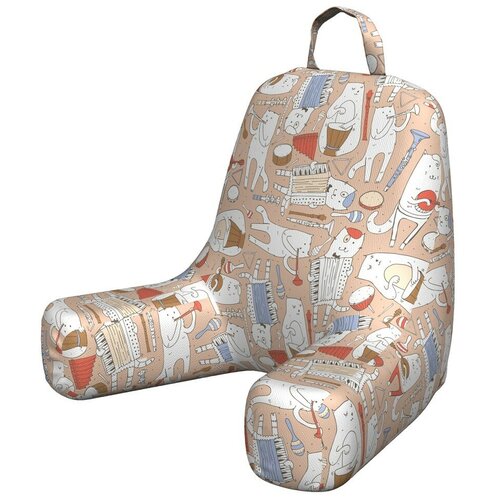 фото Кресло подушка для чтения ambesonne "артистичные коты", 50x70 см