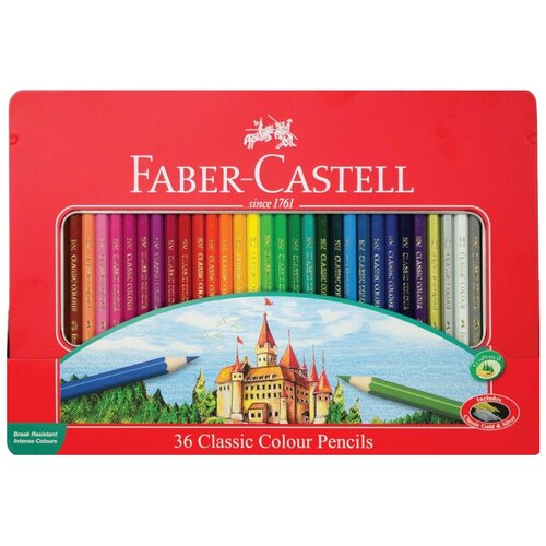 Faber-Castell Карандаши цветные Замок, 36 цветов (115886), 36 шт.