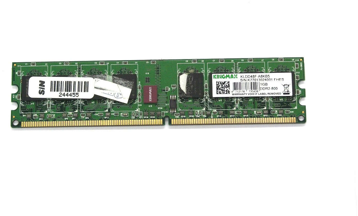 Модуль памяти DIMM DDR2 1Gb PC-6400 Kingmax KLDD48F-A8KB5
