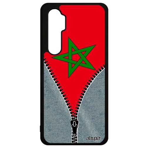 фото Чехол для телефона mi note 10 lite, "флаг марокко на молнии" страна патриот utaupia