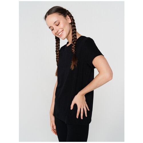 фото Футболка с кор.рукавом твое 75082 размер xs, черный, women