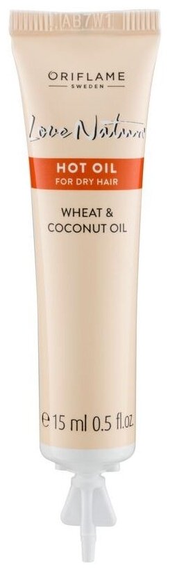 Oriflame Love Nature  Масло для сухих волос Пшеница и кокос Wheat & Coconut Hot Oil, 18 г, 15 мл, туба