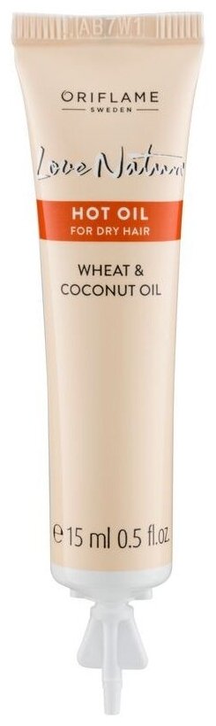 Oriflame Love Nature Масло для сухих волос Пшеница и кокос Wheat & Coconut Hot Oil, 15 мл