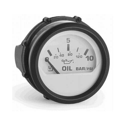 Указатель давления масла для лодочных моторов Uflex UW черн/бел 0-10 бар (60546Y)