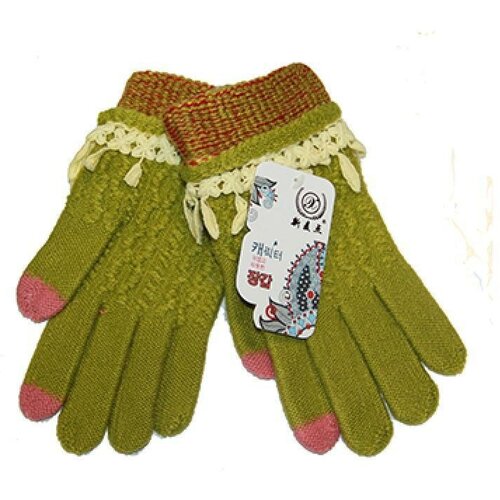 фото Перчатки , размер 7, зеленый promise mobile