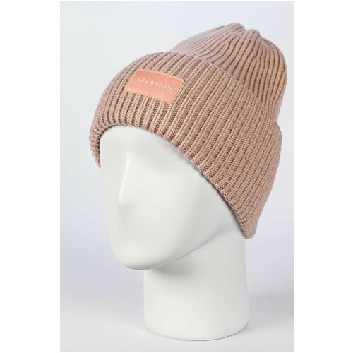 фото Шапка ferz, размер uni, бежевый, розовый