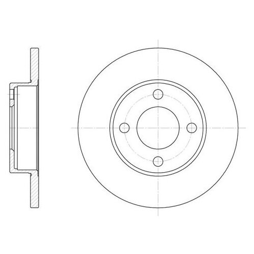 фото Тормозной диск roadhouse 6181.00 для audi 100, 80, 90 road house