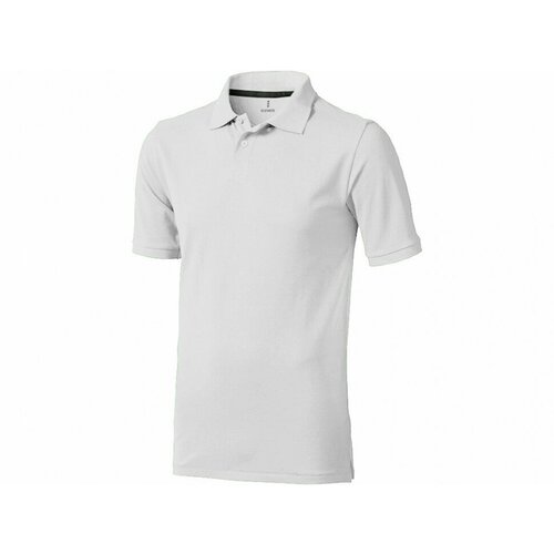 Мужская футболка-поло Elevate Calgary с коротким рукавом, белый, размер S