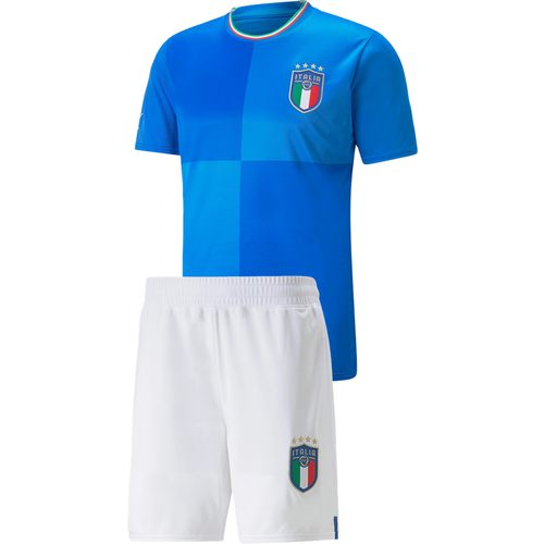 фото Спортивная форма детская, футболка и шорты, размер 134, голубой нет бренда