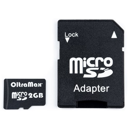 Карта памяти OltraMax microSD 2 ГБ Class 4, 1 шт., черный