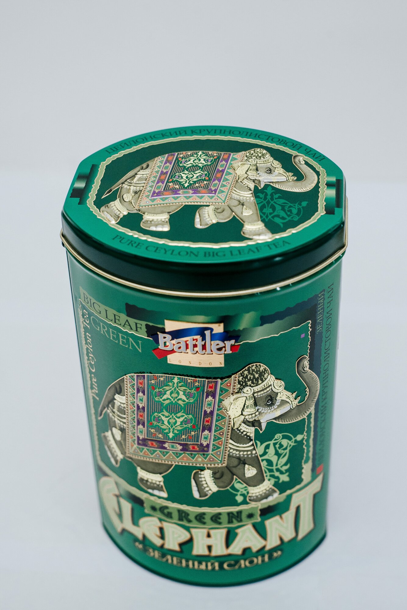Чай баттлер Ж/б Цейлонский зеленый(ОРА) зеленый слон 200 гр. - фотография № 3
